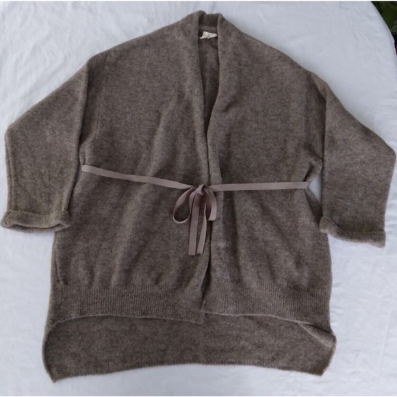 Anthropologie Moth Vallon Ribbon Tie Cardigan Sweater Wool Blend Size Small - Picture 5 of 12